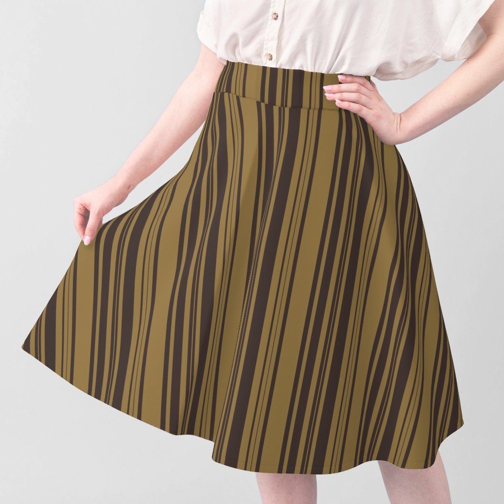 Louis Brown and Tan Dog Coordinate Vertical Stripes Print Fabric brown and tan fabric