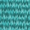 Endless Evergreen Forest with Fir Trees in Shades of Aqua Blue