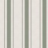 Fern Green Antique Vintage Mattress Ticking Stripe on Cream