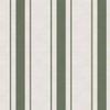 Leaf Green Antique Vintage Mattress Ticking Stripe on Cream