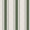 Moss Green Antique Vintage Mattress Ticking Stripe on Cream