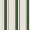 Tree Green Antique Vintage Mattress Ticking Stripe on Cream