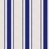 Midi Blue Antique Vintage Mattress Ticking Stripe on Cream
