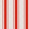 Garnet Red Antique Vintage Mattress Ticking Stripe on Cream