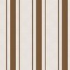 Cocoa Brown Antique Vintage Mattress Ticking Stripe on Cream
