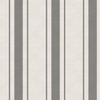 Fog Grey Antique Vintage Mattress Ticking Stripe on Cream