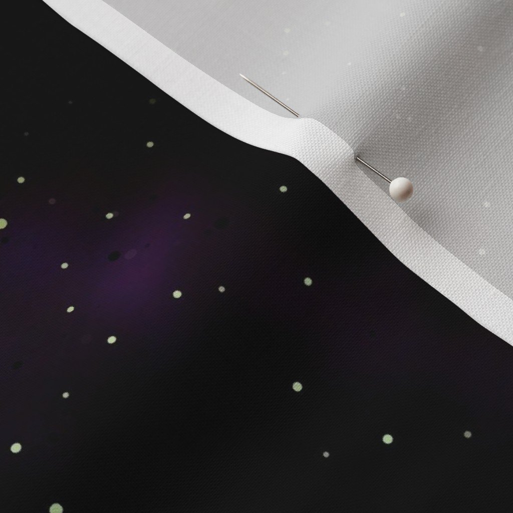 Midnight Black and Blue Night Sky Nova Fabric black and blue fabric
