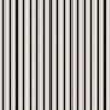 Mini Coal Black Antique Vintage Mattress Ticking Stripe on Cream