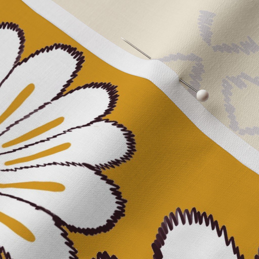 Harry Sunflower Shirt Flower Print Hippie Pop Art Floral Pattern Fabric golden sunflowers fabric