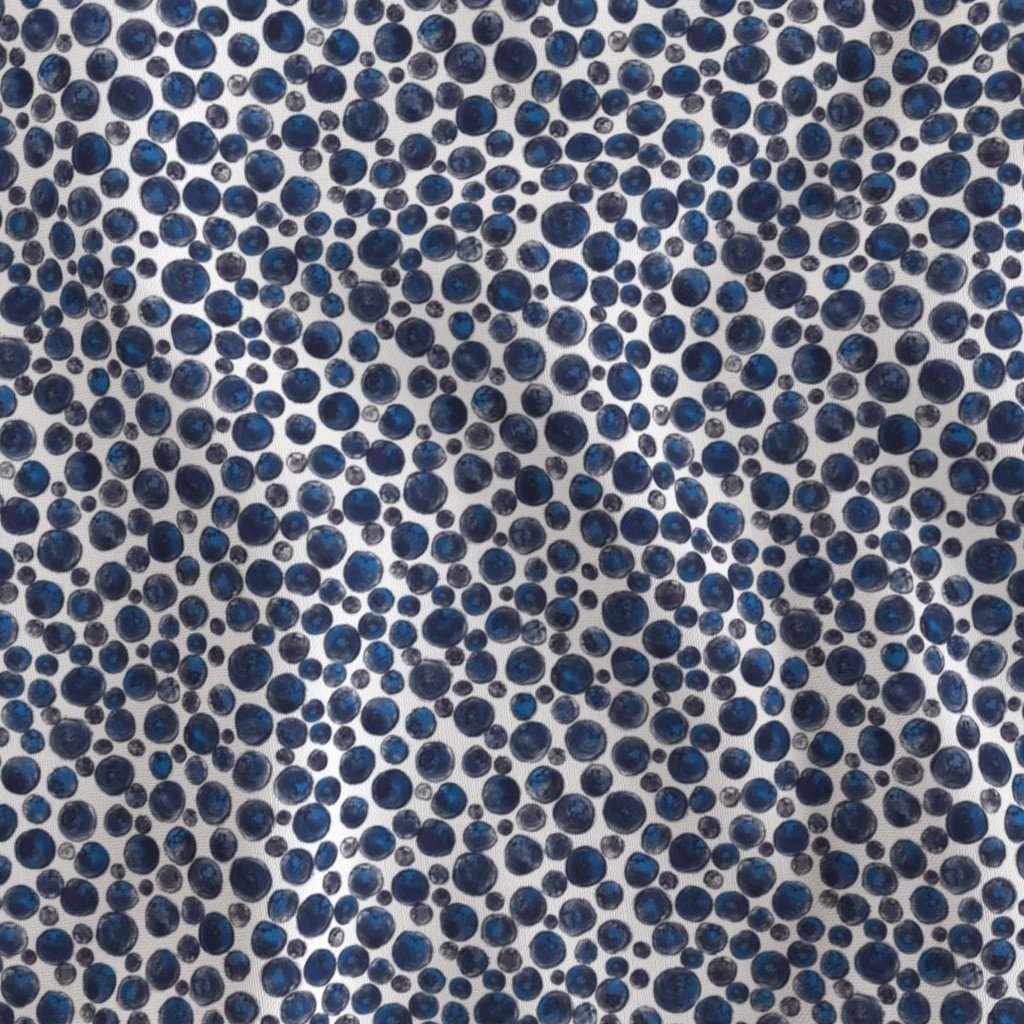Blueberries on White Fabric berries fabric