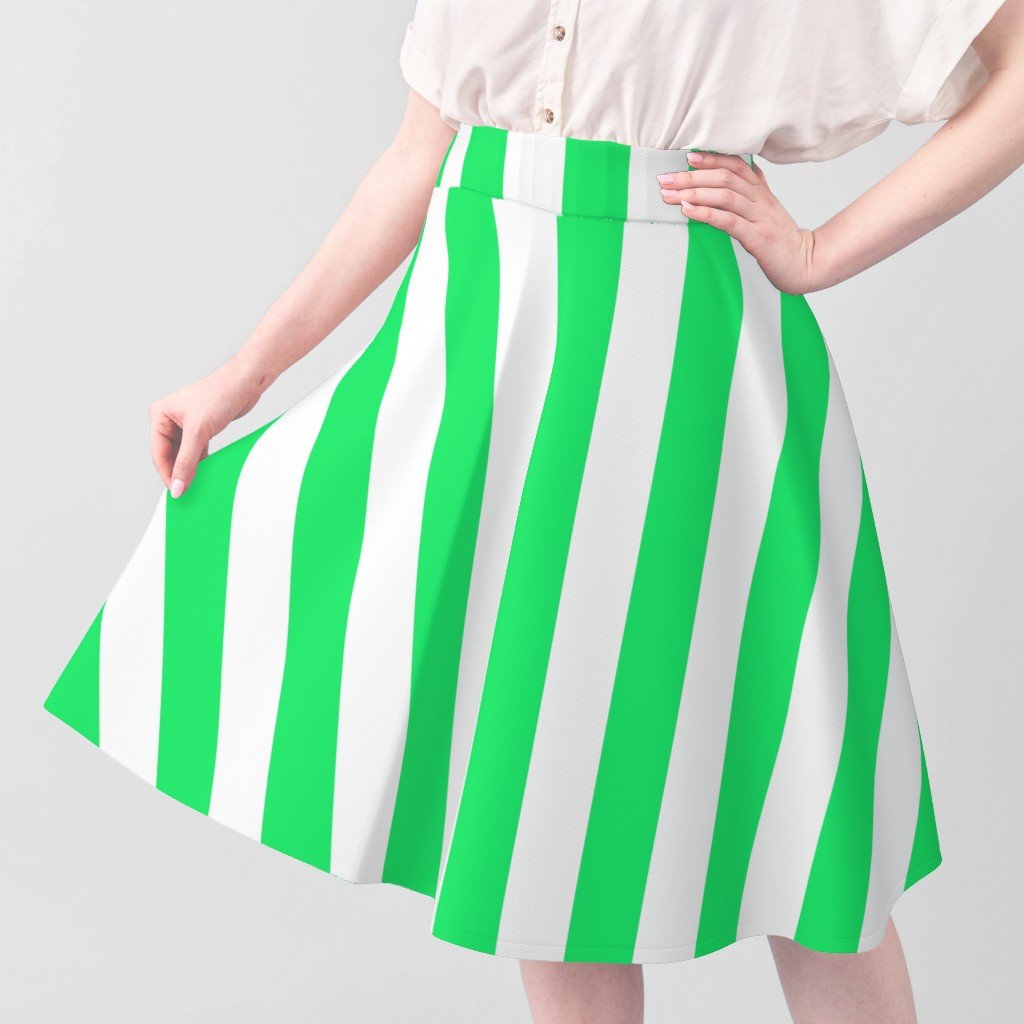 Lime Mojito Green Vertical Tent Stripes Florida Colors of the Fabric lime green fabric