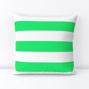 Lime Mojito Green Horizontal Tent Stripes Florida Colors of the Sunshine Decor Collection Decor Collection tent stripes throw pillow design