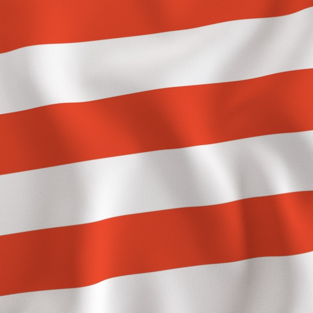 Citrus Orange Horizontal Tent Stripes Florida Colors of the Sunshine Fabric florida citrus fabric