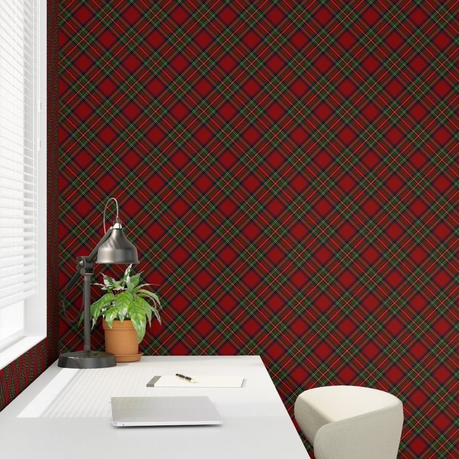Royal Stewart Tartan Stuart Clan Plaid Tartan Design Collection Design Collection stuart plaid wallpaper