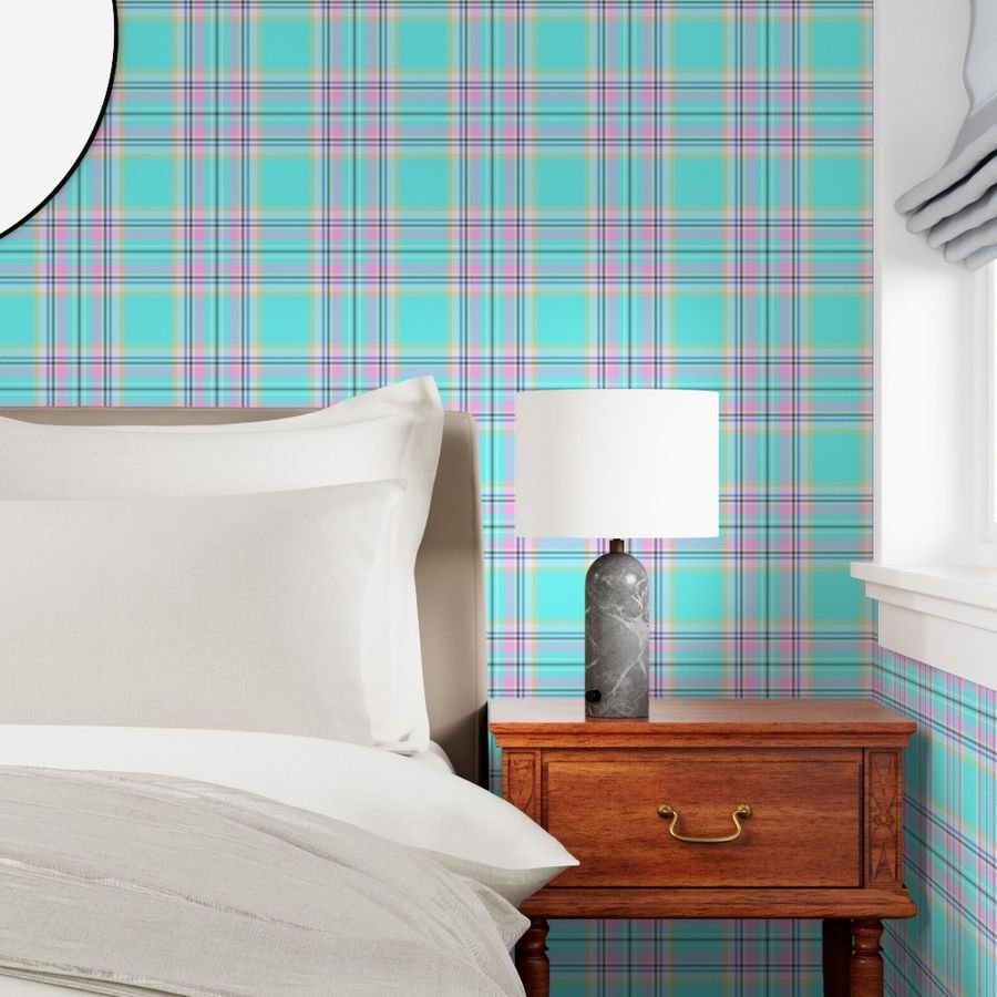 Large Royal Floridian Tartan Check Plaid Wallpaper america wallpaper