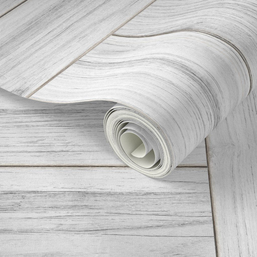 Whitewashed Geometric Parquet Wooden Planks 4.5 inch Wallpaper whitewash parquet wallpaper