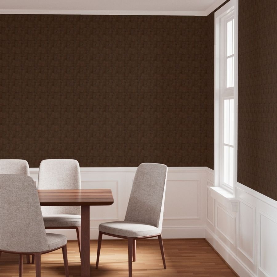2 inch Dark Wood Checkerboard Chess Pattern Wallpaper checkerboard pattern wallpaper