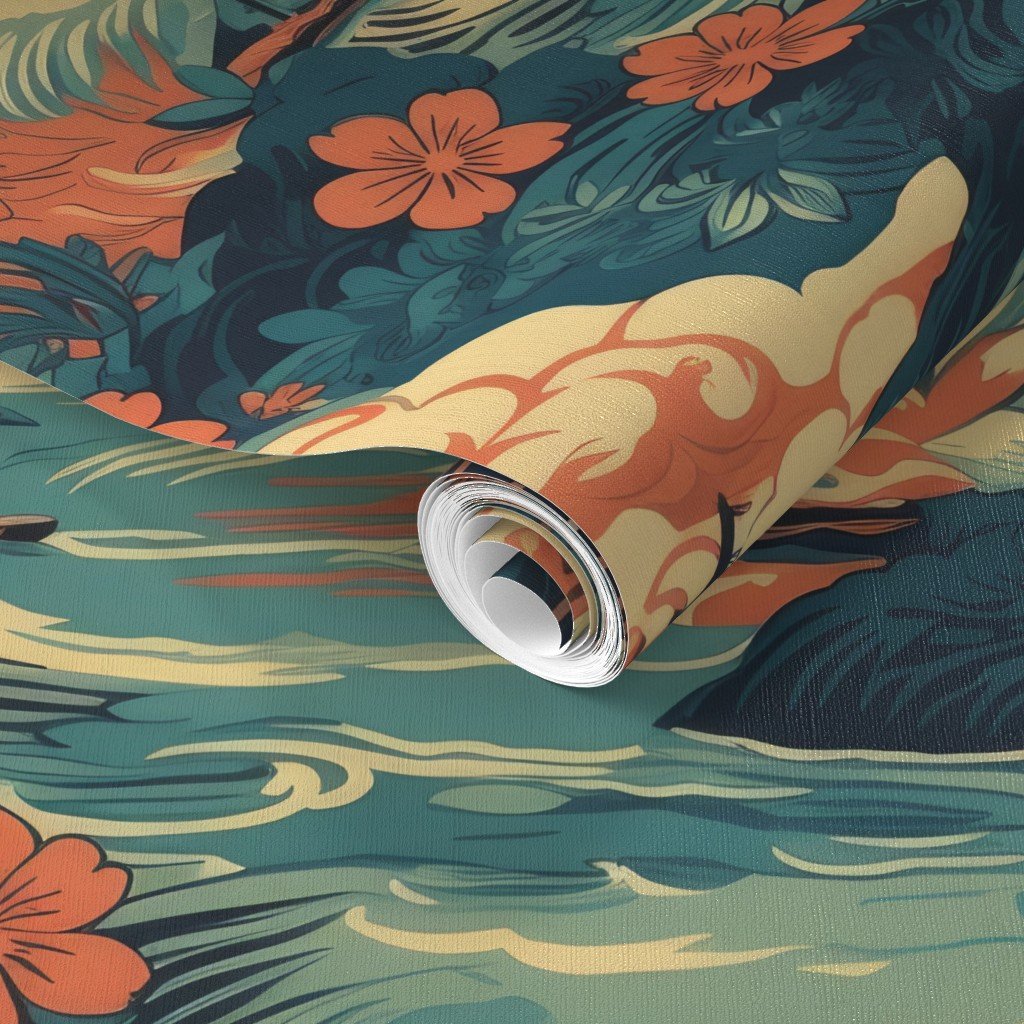 Vintage Hawaiian Seascape Wallpaper old hawaii wallpaper