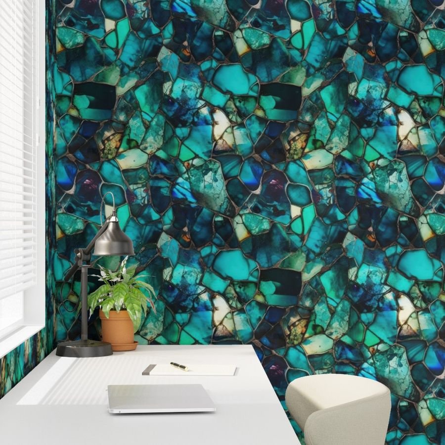 Green and Blue Seaglass 5 Wallpaper sea glass wallpaper