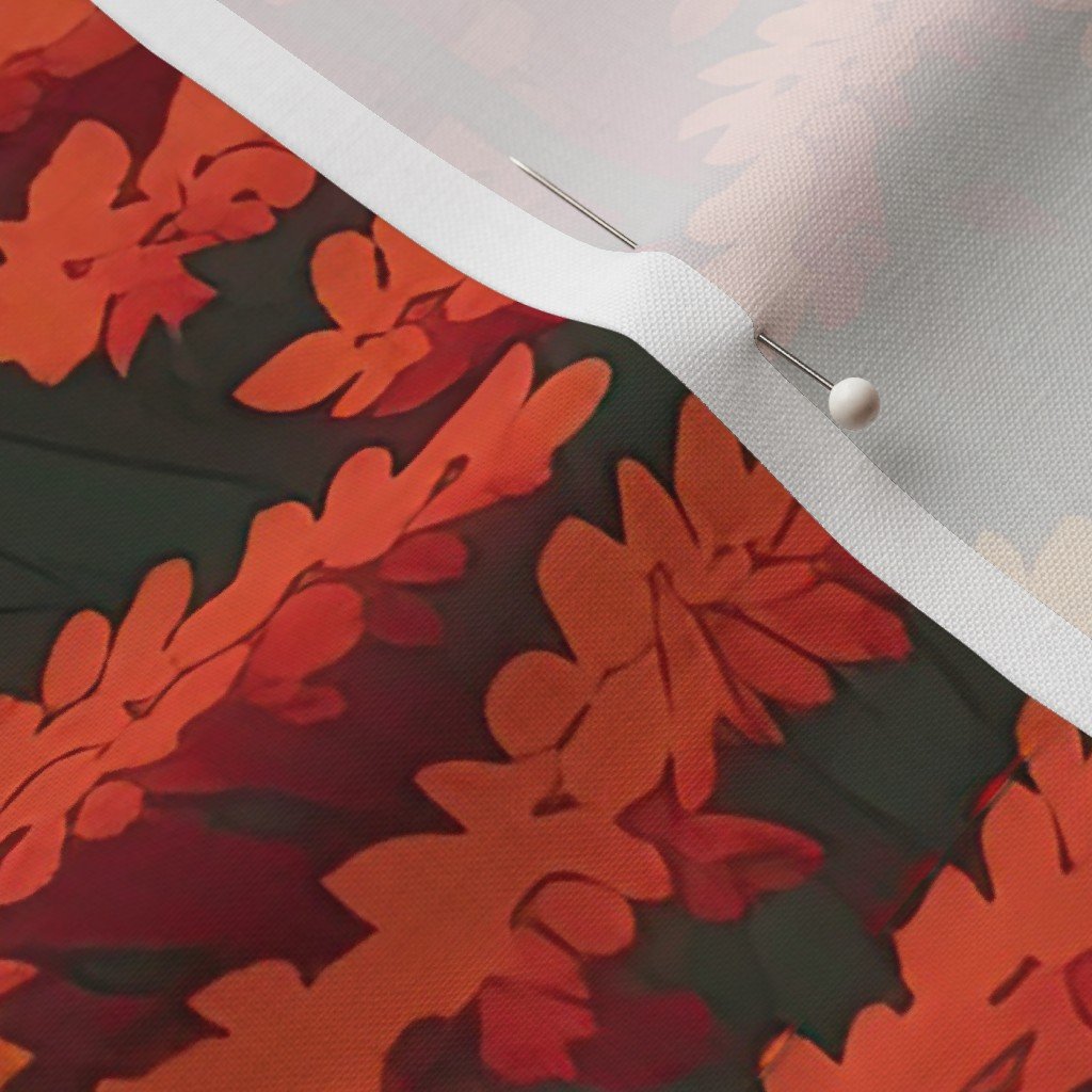 New England Endless Forest Fall Trees Fabric autumnal garden fabric