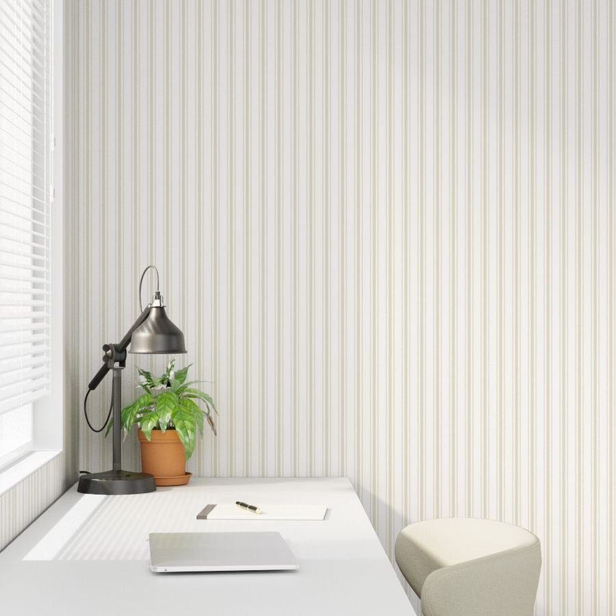 Small Cream on White French Provincial Mattress Ticking Wallpaper mattress ticking wallpaper