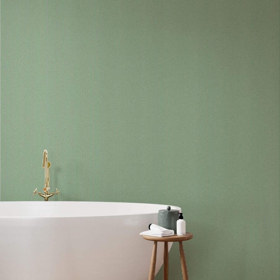 18th Hole Green and White Pinstripe Dad Edit Wallpaper classic wallpaper