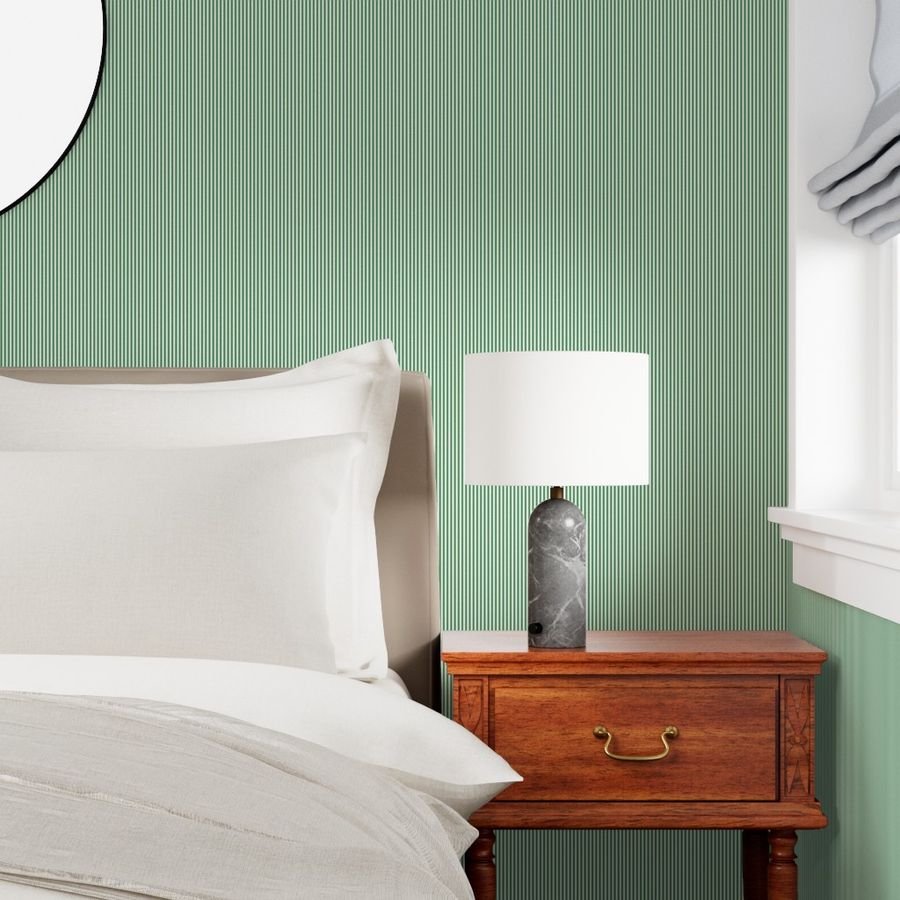 Thermos Cup Green and White Pinstripes Dad Edit Wallpaper muted green wallpaper