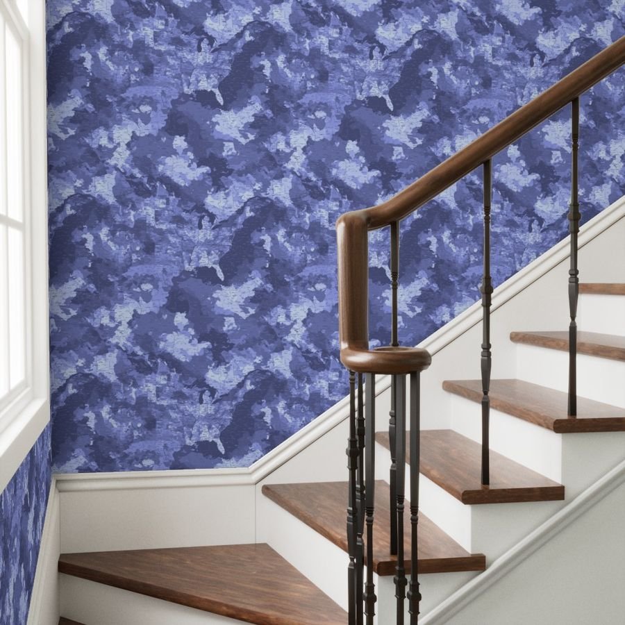 USA State Outline Navy Camouflage Repeat Wallpaper independence day wallpaper