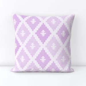 Large Sun Faded Mediterranean Diamond Pattern in Petal Orchid Pink Design Collection Design Collection orchid pink throw pillow design