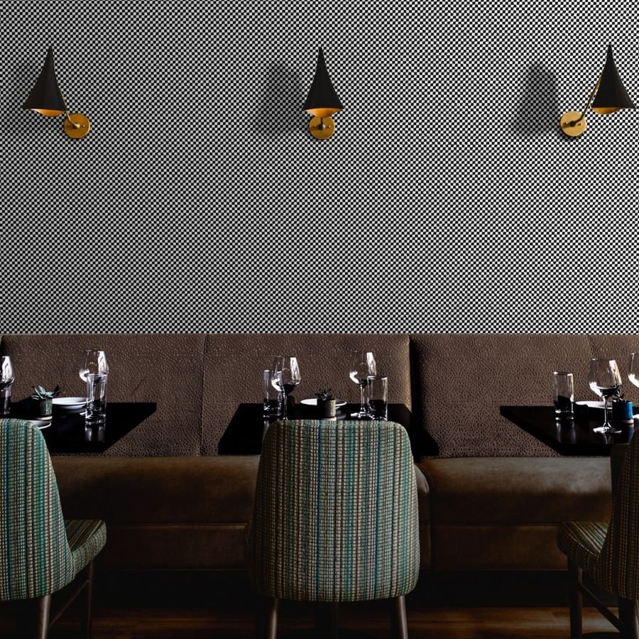 Black and White Checkerboard 1/2 inch-Check Wallpaper black and white wallpaper