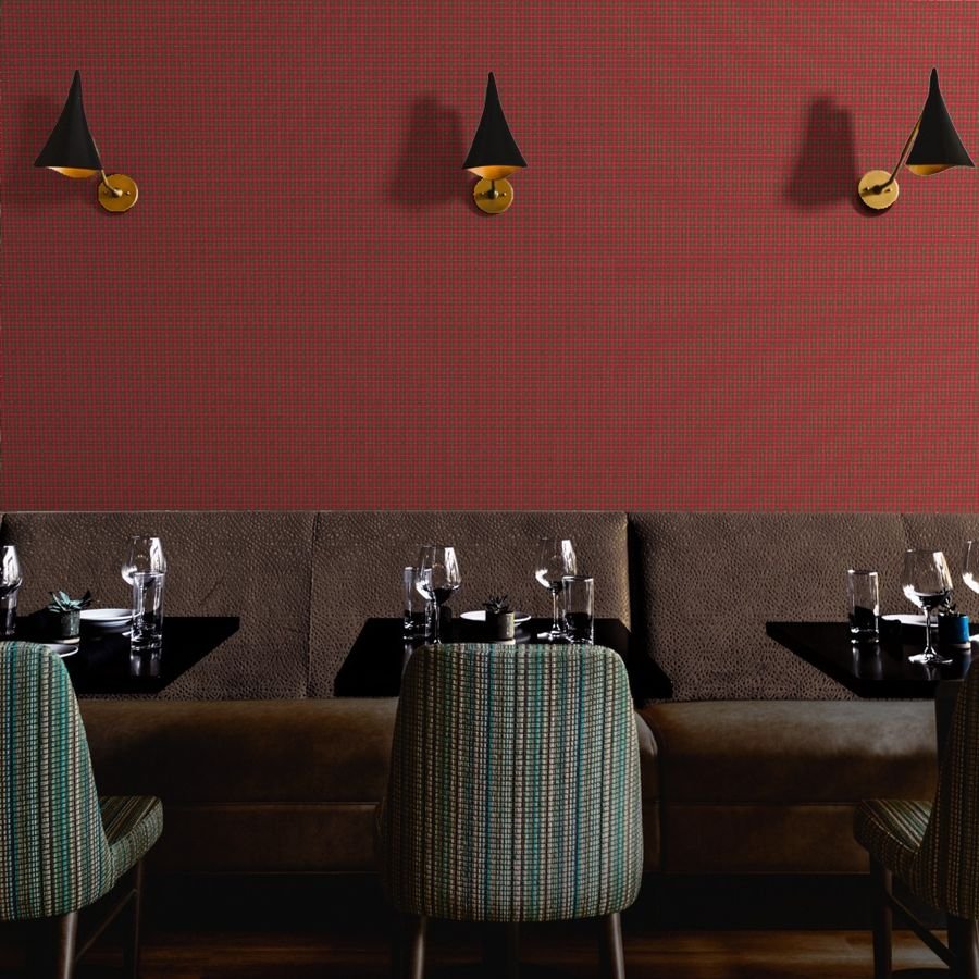 Christmas Berry Red and Green Tartan with Beige and White Lines Wallpaper green tartan wallpaper