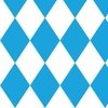 Oktoberfest Bavarian Beer Festival Blue and White 5 inch Diagonal Diamond