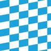Oktoberfest Bavarian Beer Festival Blue and White Large Diagonal Diamond