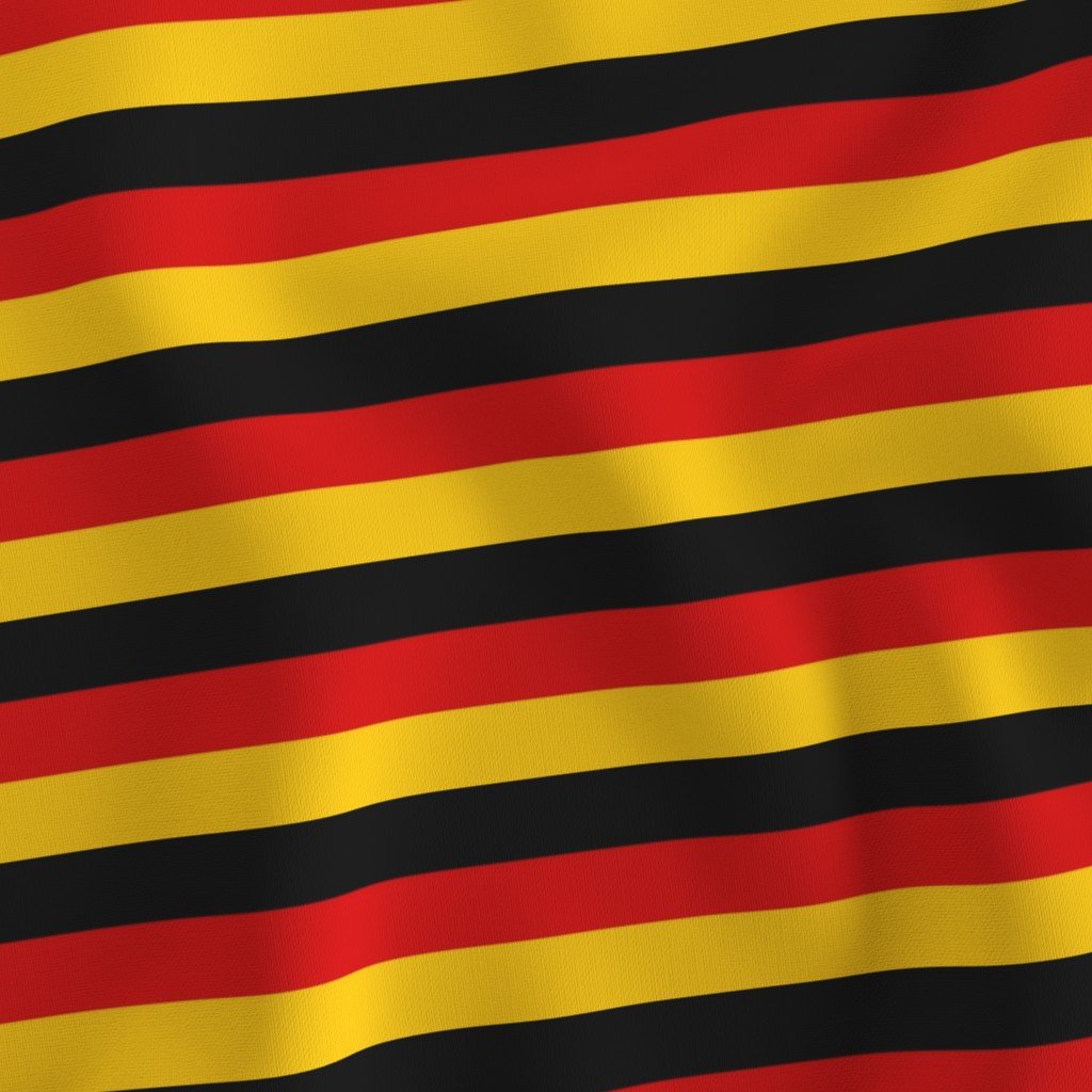 German Flag Colors Red Gold and Black 1 Inch Horizontal Stripes Fabric german colors fabric