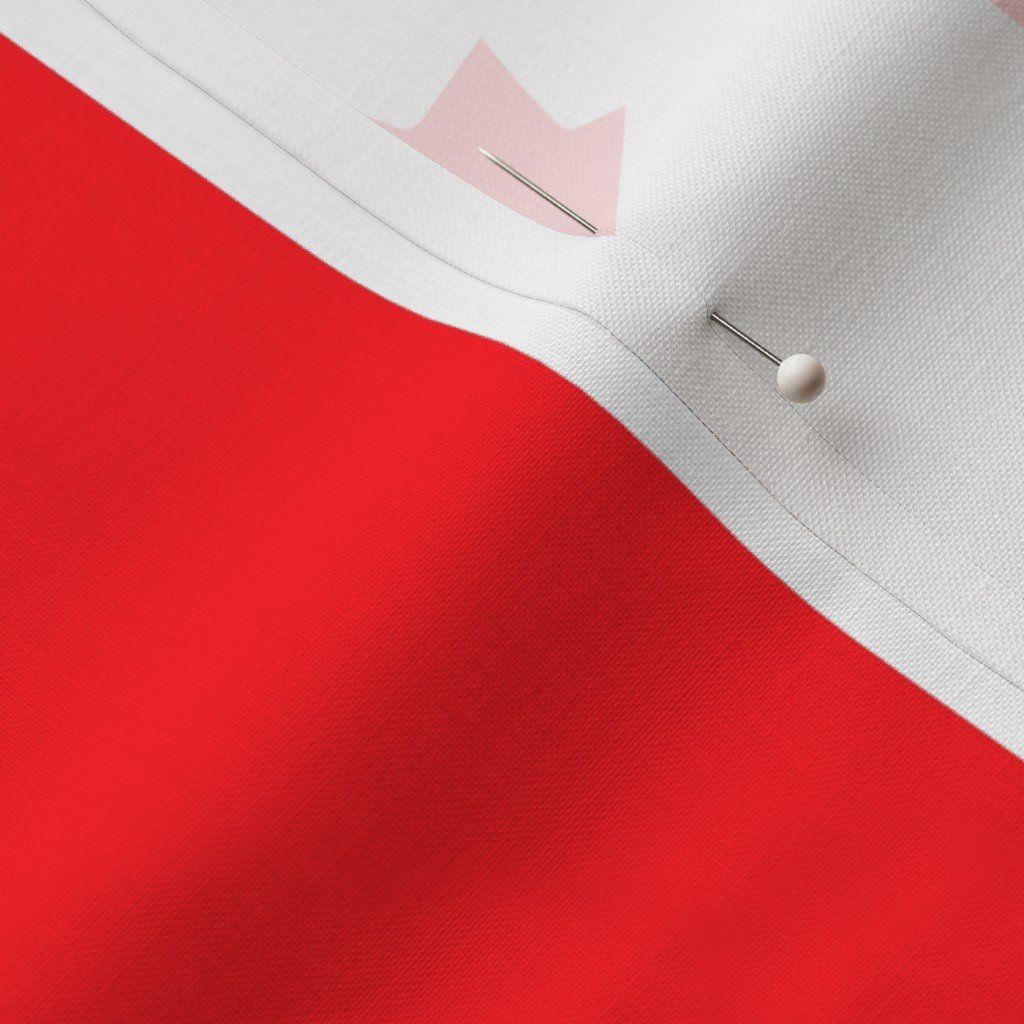 Canadian Flag Colors Red White and Maple Leaves Jumbo 6 Inch Vertical Fabric canadian flag fabric