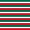 Mexican Flag Colors Red White and Green 1 Inch Horizontal Stripes