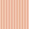 Sunset Coral and White 1/2 Inch Vertical Cabana Stripes