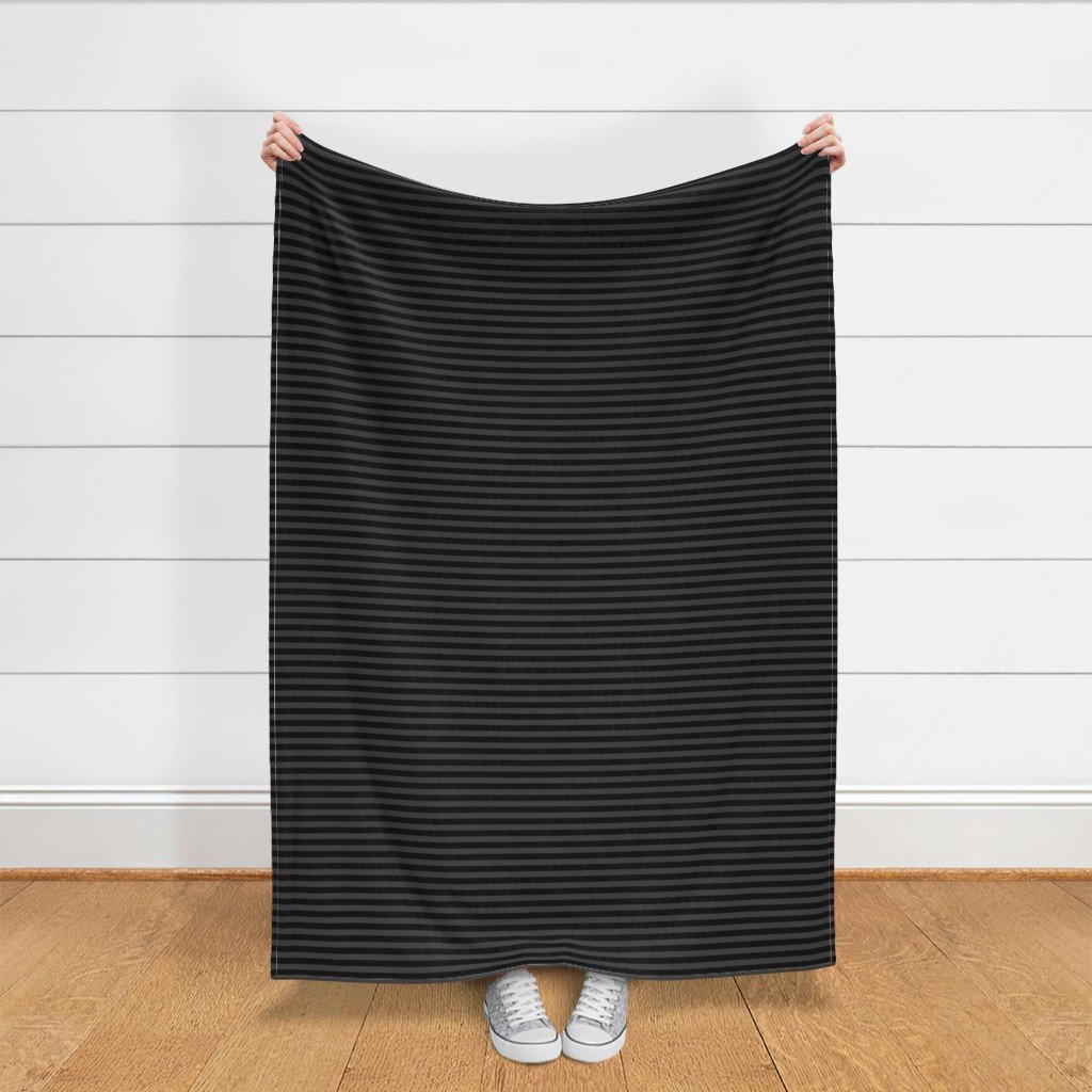 Halloween Holiday 1/2 inch Black and Shadow Grey Witch Stripes Fabric black stripe fabric