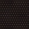 Small Black and Faux Metallic Rose Gold Art Deco 3D Geometric Cubes