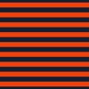 1 Inch Horizontal Navy and Orange Cabana Stripes