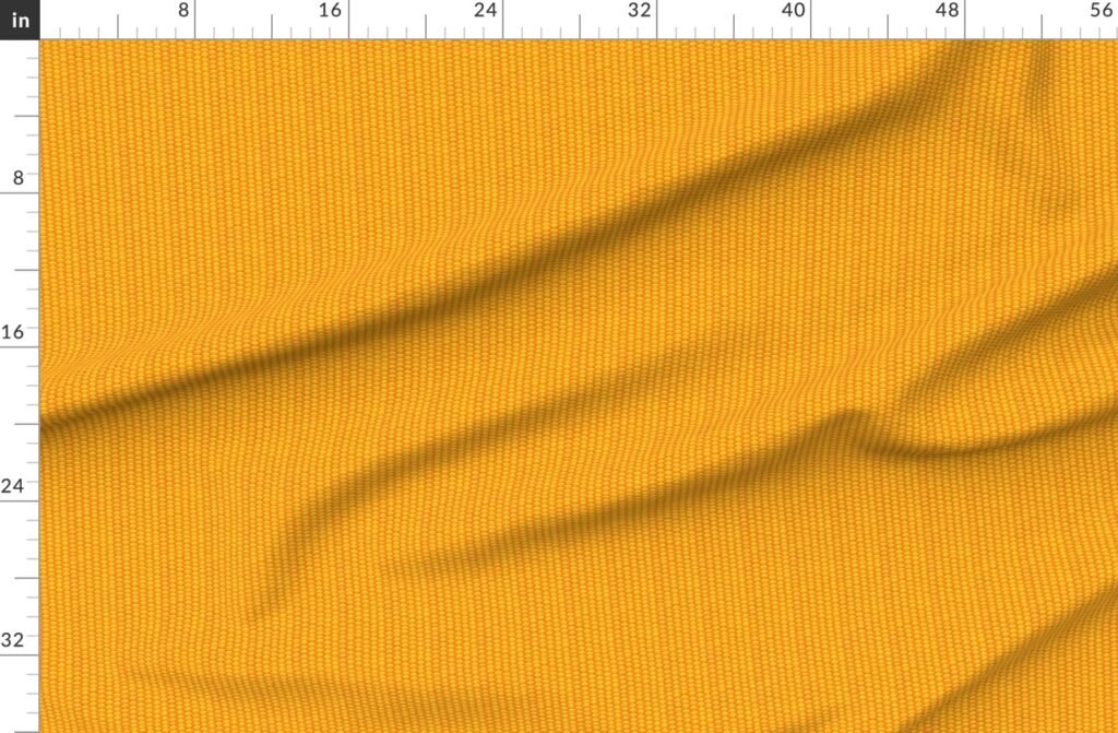 Orange Kernels of Harvest Corn in Autumn Orange for Thanksgiving Fabric design
