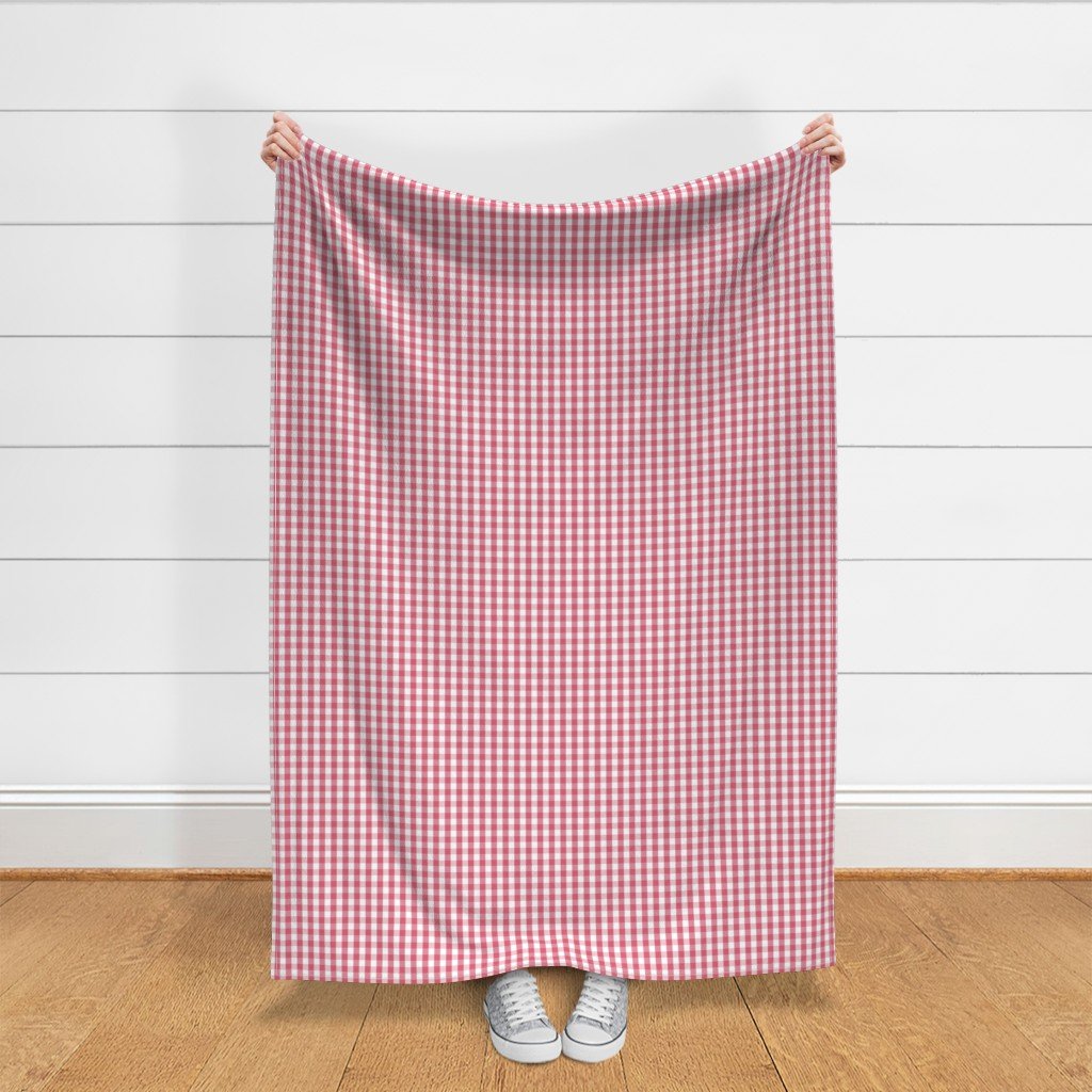 1/2 inch Nantucket Red Gingham Check Plaid Pattern Fabric faded red fabric