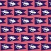 Nantucket Sperm Whale Burgee Flag on Nantucket Red Hand-Painted