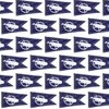 Nantucket Sperm Whale Burgee Flag Handpainted on White