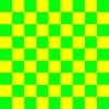2 inch Bright Lemon and Lime Checkerboard