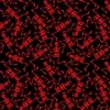 Small Bright Red Dancing Halloween Skeletons Scattered On Black