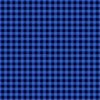 Tiny 1/2 inch Black and Royal Blue Cowboy Buffalo Check Gingham