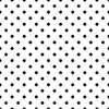 1/2 inch Classic Black Polkadots on White