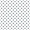 1/2 inch Classic Navy Blue Polkadots on White