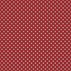 1/4 inch Classic White Polkadots on Lava Falls Red